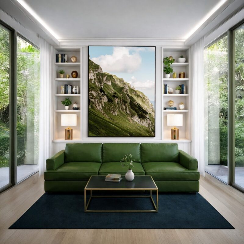 Quadro Canvas Serra Verde Branca Montanha