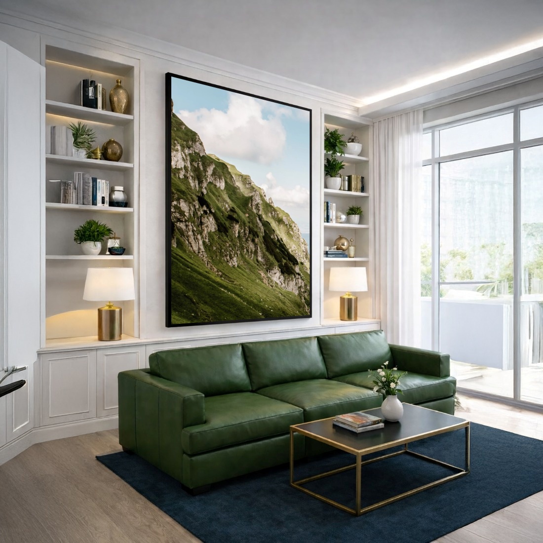 Quadro Canvas Serra Verde Branca Montanha