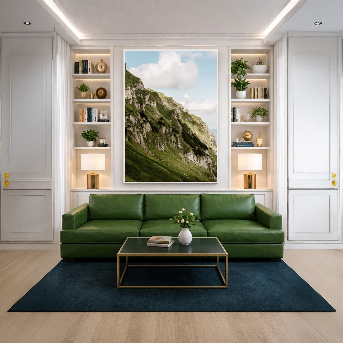 Quadro Canvas Serra Verde Branca Montanha