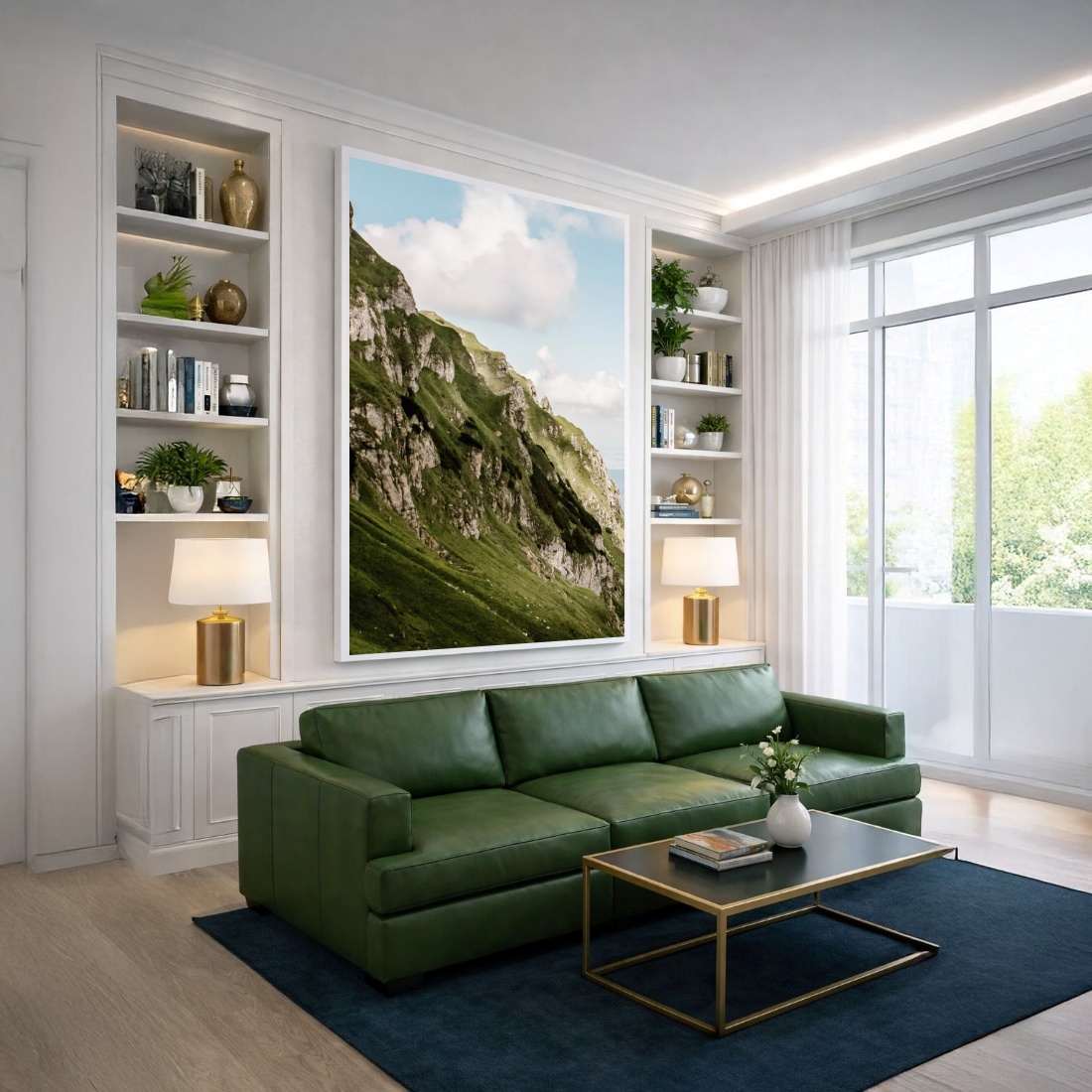 Quadro Canvas Serra Verde Branca Montanha