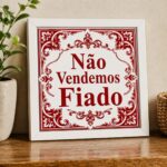 Quadro Não Vendemos Fiado - 33x33 Cm