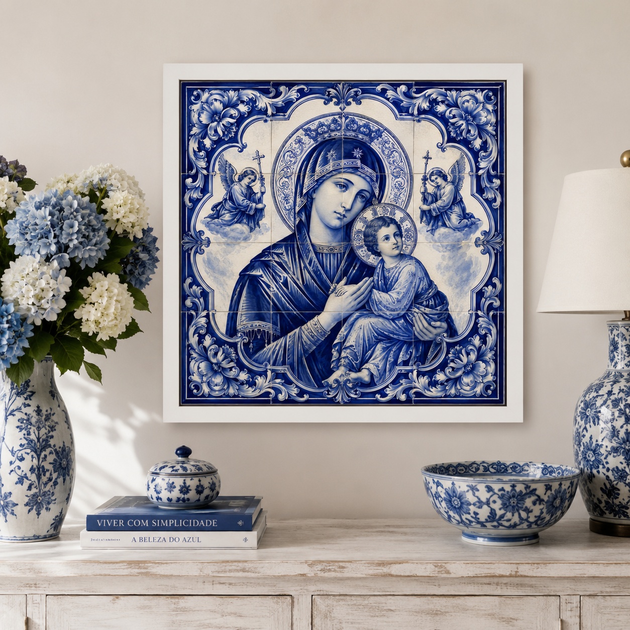 Quadro Nossa Senhora Do Perpétuo Socorro- 33x33 cm