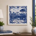 Quadro Decorativo Curitiba - 33x33 Cm