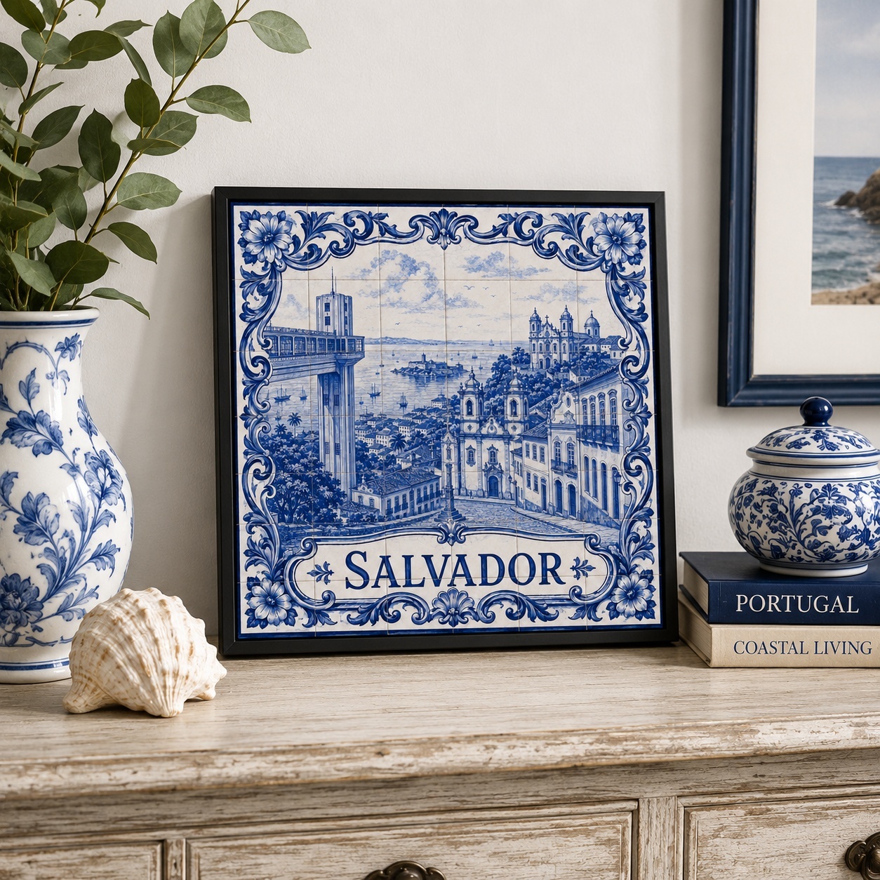 Quadro Decorativo Salvador - 33x33 Cm