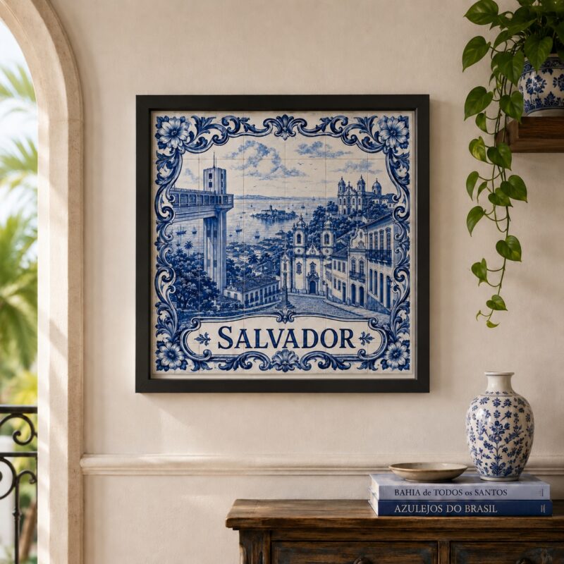 Quadro Decorativo Salvador - 33x33 Cm