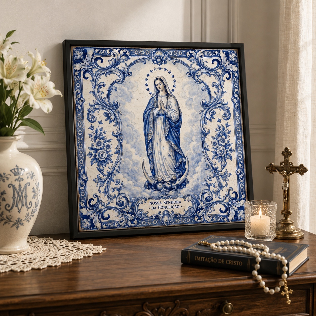Quadro Nossa Senhora Da Conceição - 33x33 Cm