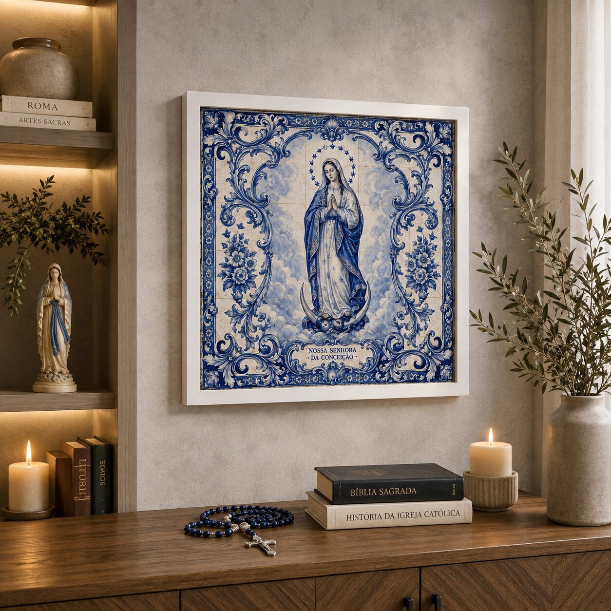 Quadro Nossa Senhora Da Conceição - 33x33 Cm