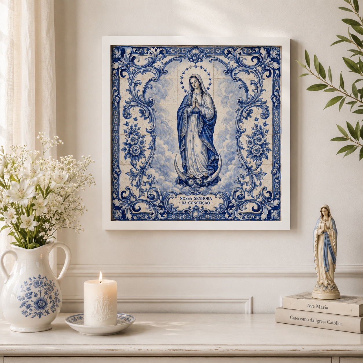 Quadro Nossa Senhora Da Conceição - 33x33 Cm