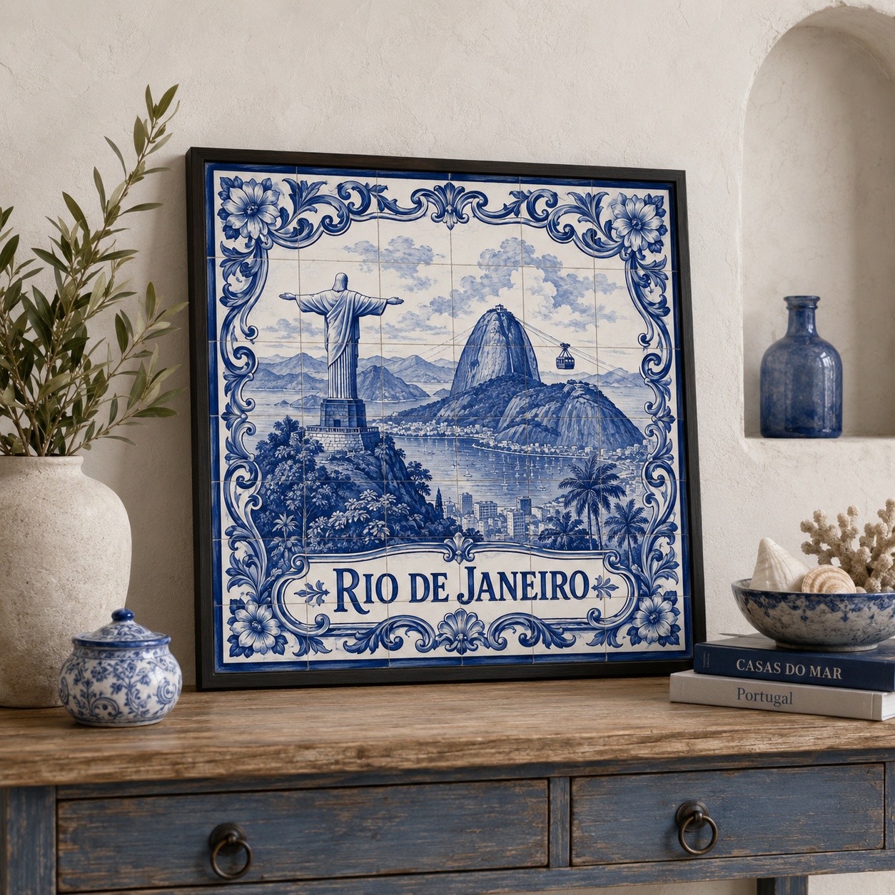 Quadro Rio De Janeiro - 33x33 Cm