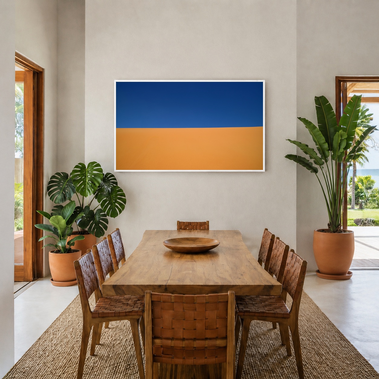 Quadro Canvas Deserto Céu Azul