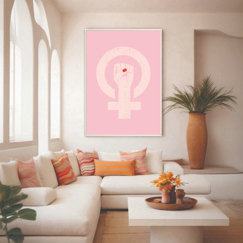 Quadro Canvas Feminismo Força Mulher Feminino