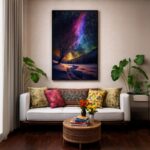 Quadro Canvas Luar Aurora Inverno