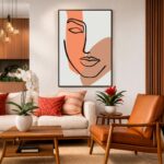 Quadro Canvas Rosto Face Terroso