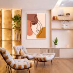 Quadro Canvas Rosto Mulher Traços