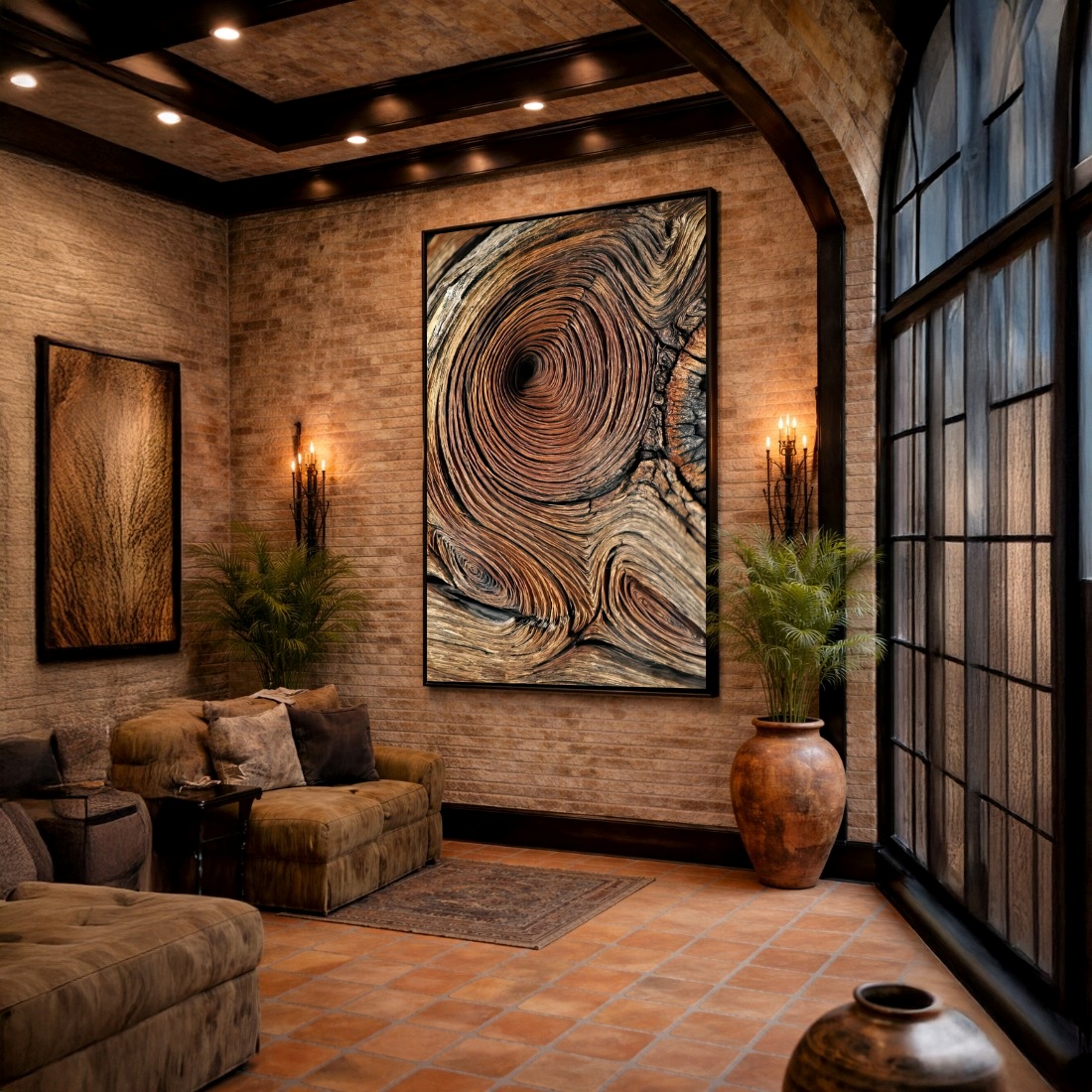 Quadro Canvas Tronco Madeira Árvore Rústico