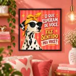 Quadro Frase Para Reflexão - 33x33 Cm