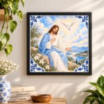 Quadro Jesus e o Espírito Santo - 33x33