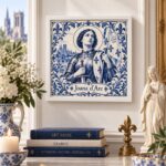 Quadro Santa Joana Darc - 33x33 Cm