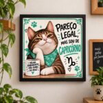 Quadro Signo Capricórnio Gatinho - 33x33 Cm