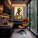 Quadro Canvas Africana Estilizado Étnico
