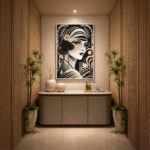 Quadro Canvas Art Déco Mulher Vintage Retrô