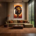 Quadro Canvas Beleza Mãe África Entardecer
