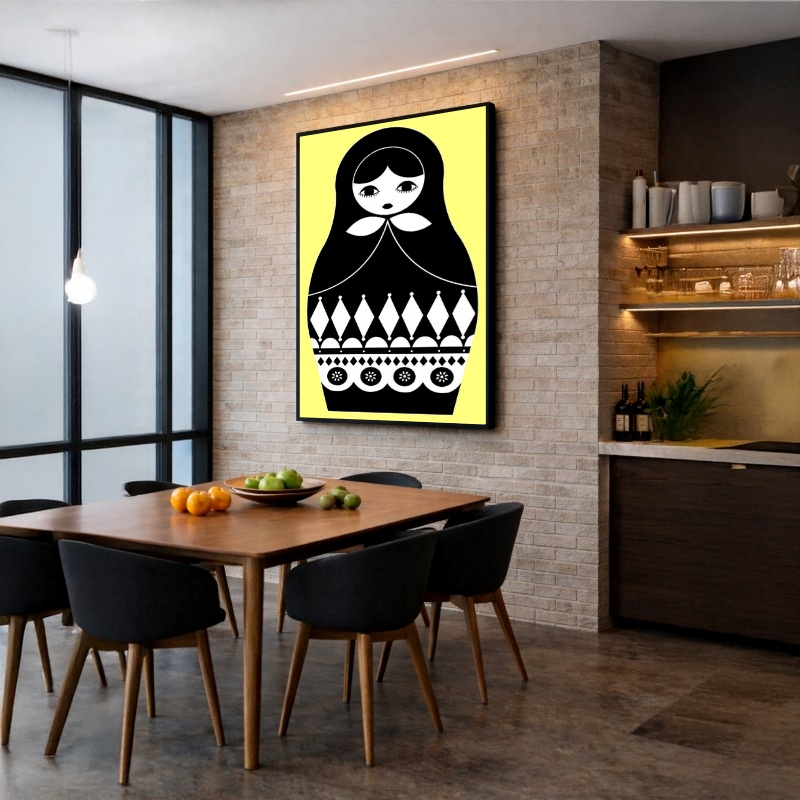 Quadro Canvas Boneca Matrioshka Matriosca