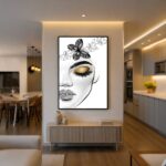 Quadro Canvas Desenho Feminino Make Brilho