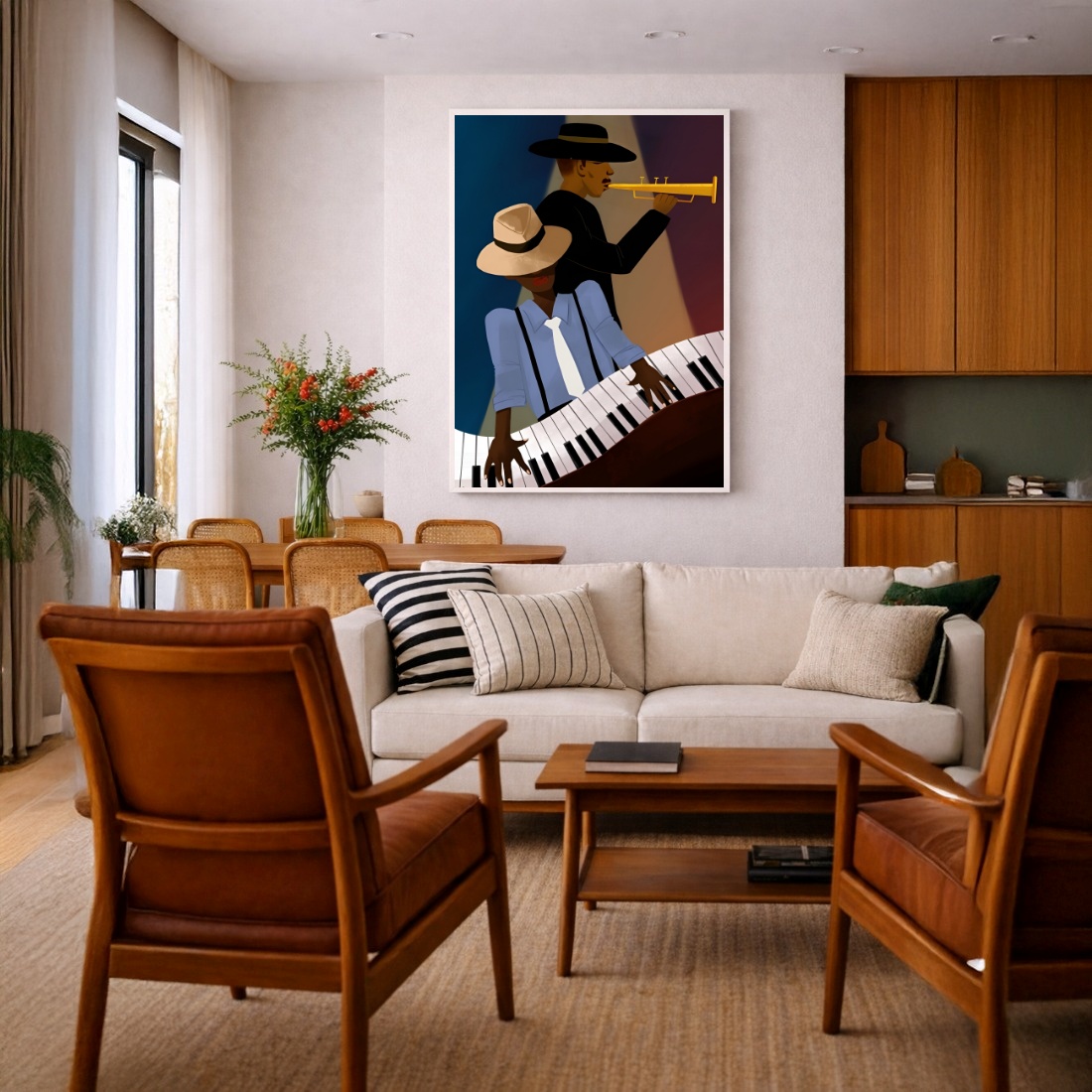 Quadro Canvas Desenho Música Clássica Músicos