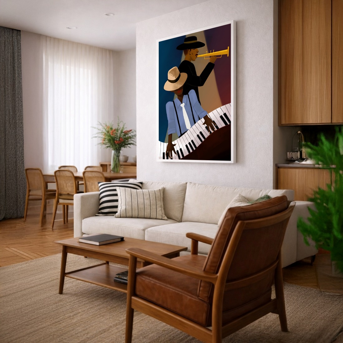 Quadro Canvas Desenho Música Clássica Músicos