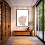 Quadro Canvas Entardecer Feminino Pássaros