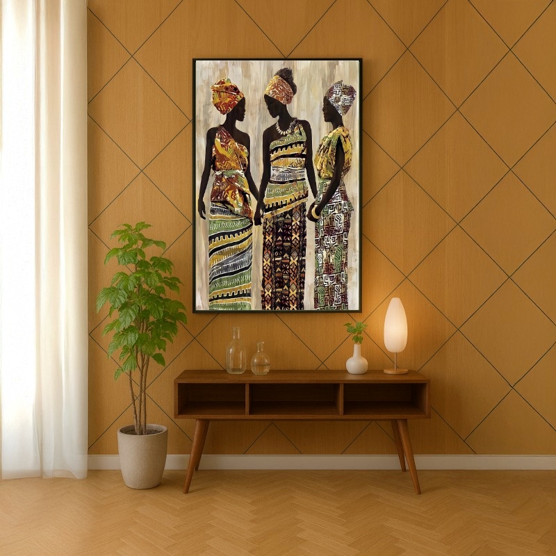 Quadro Canvas Étnico Mulheres Africanas