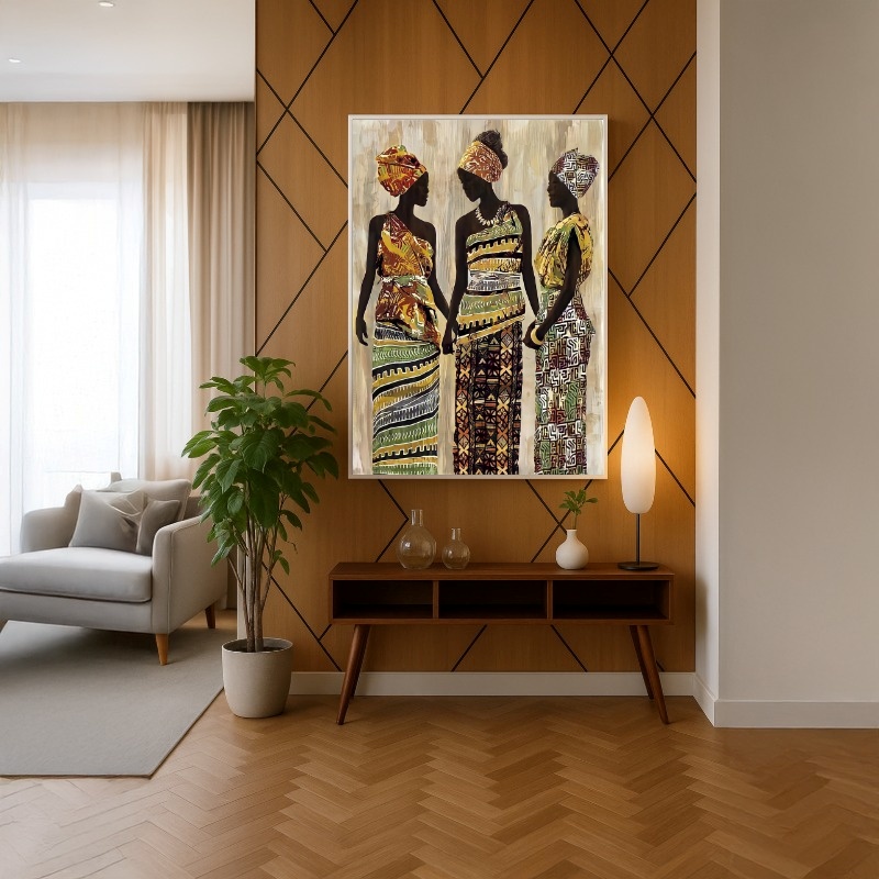 Quadro Canvas Étnico Mulheres Africanas