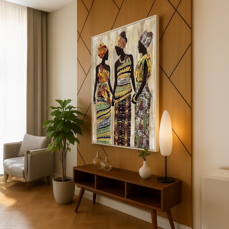 Quadro Canvas Étnico Mulheres Africanas