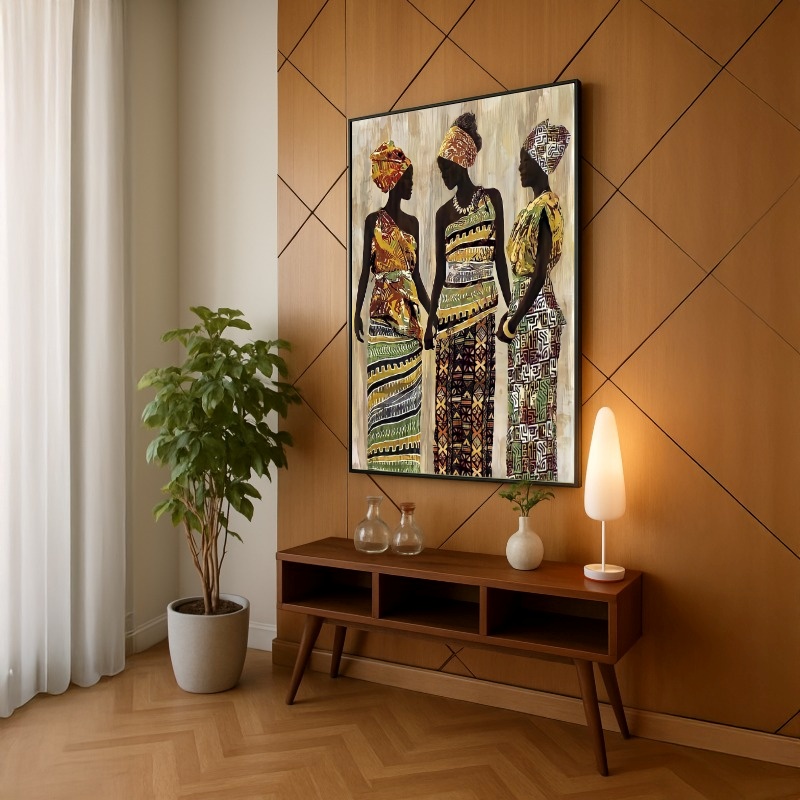Quadro Canvas Étnico Mulheres Africanas