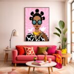 Quadro Canvas Ilustração Desenho Mulher Estilo