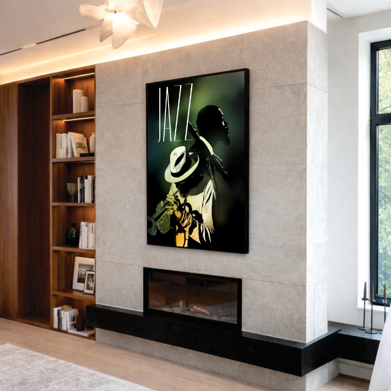 Quadro Canvas Jazz Cantor Música