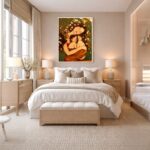 Quadro Canvas Mãe Gêmeos Maternidade