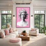 Quadro Canvas Medusa Cor de Rosa