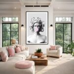 Quadro Canvas Medusa e Cobras com Chiclete