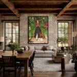Quadro Canvas Menina História Animais
