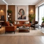 Quadro Canvas Menina Ruiva Folhas
