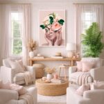 Quadro Canvas Mulher Florescendo em Rosas