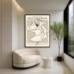Quadro Canvas Mulher Minimalista Ilustração