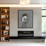 Quadro Canvas Mulher Pensativo hipnotizante