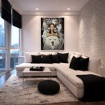 Quadro Canvas Mulher União Animais Místico