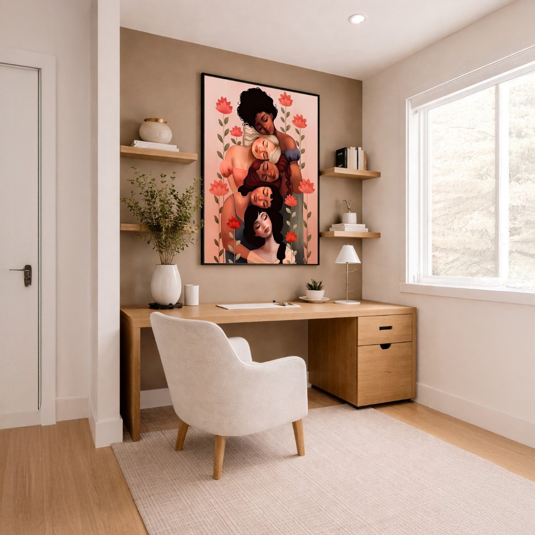 Quadro Canvas Mulheres Unidas Sororidade