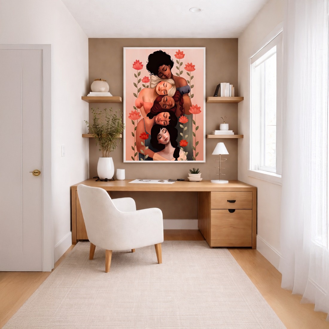 Quadro Canvas Mulheres Unidas Sororidade