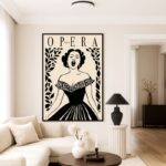 Quadro Canvas Opera Paris Vintage Retrô