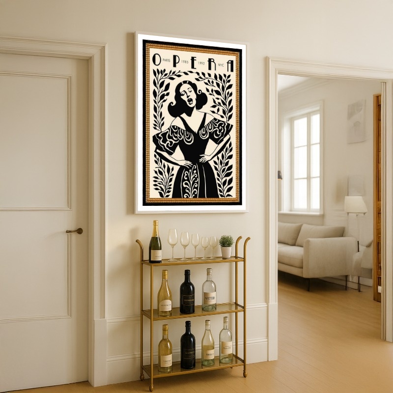 Quadro Canvas Opera Retro Paris Vintage